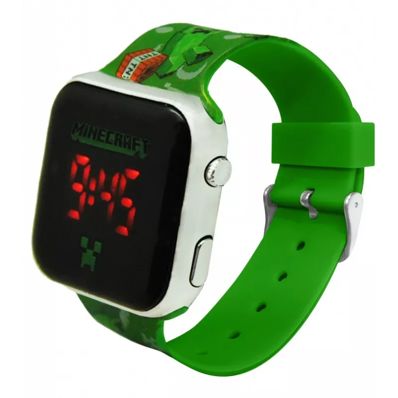 Orologio da polso digitale per bambini Euroswan Minecraft LED modello 065786