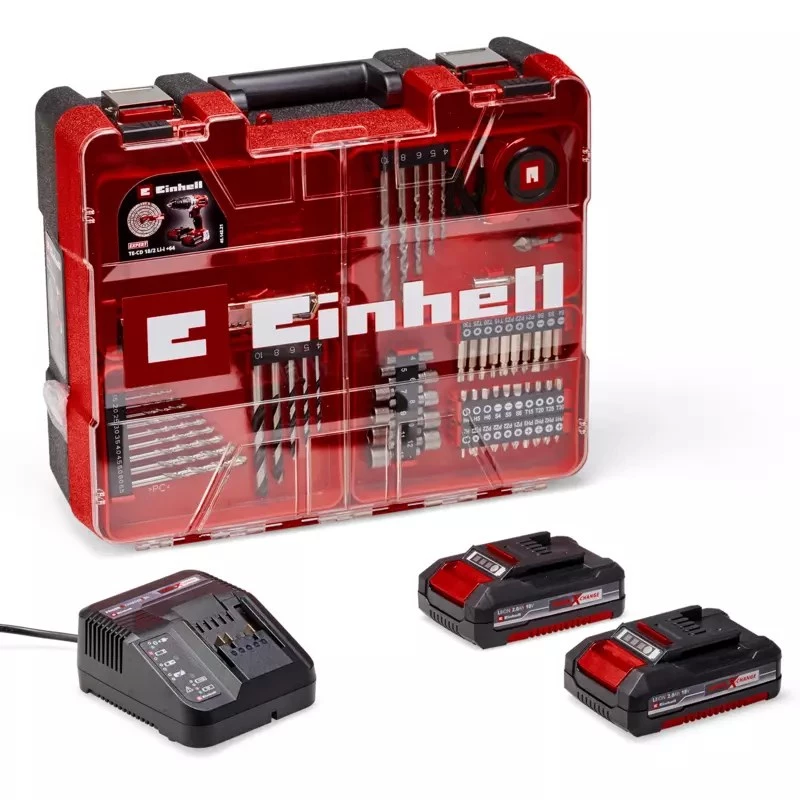 Einhell TE-CD 18/2 18750 RPM senza chiave 1,45 kg nero, rosso