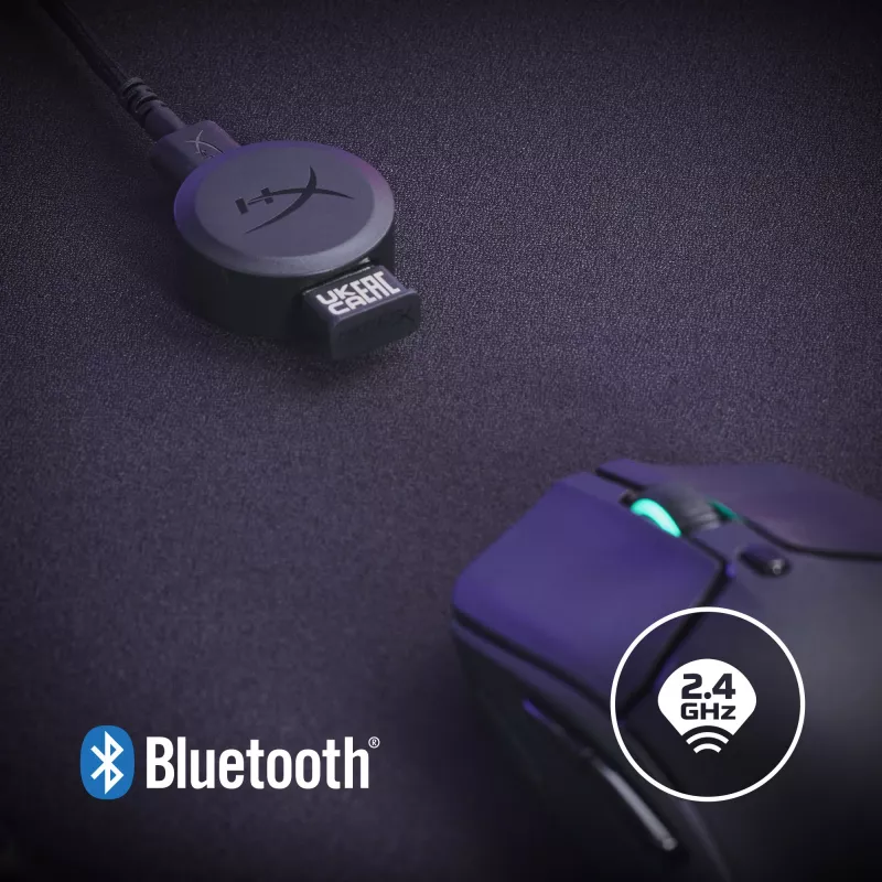 HyperX Pulsefire Haste 2 - mouse da gaming wireless (nero)