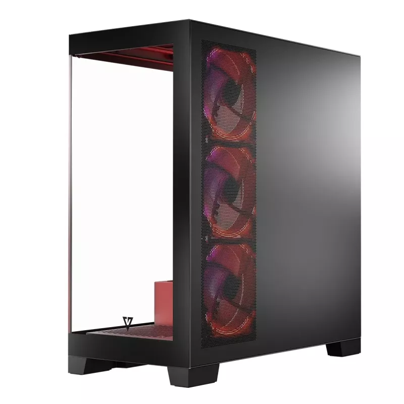 Case per PC MODECOM Volcano SPACE APEX ARGB Midi Tower, vetro temperato, USB-C, supporta ATX/microATX/Mini-ITX, GPU fino a 430 mm, dissipatore CPU fino a 180 mm