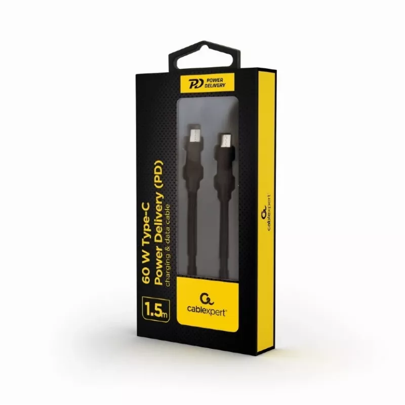 Cavo USB-C maschio - USB-C maschio Power Delivery 60W ricarica e dati 1,5 m