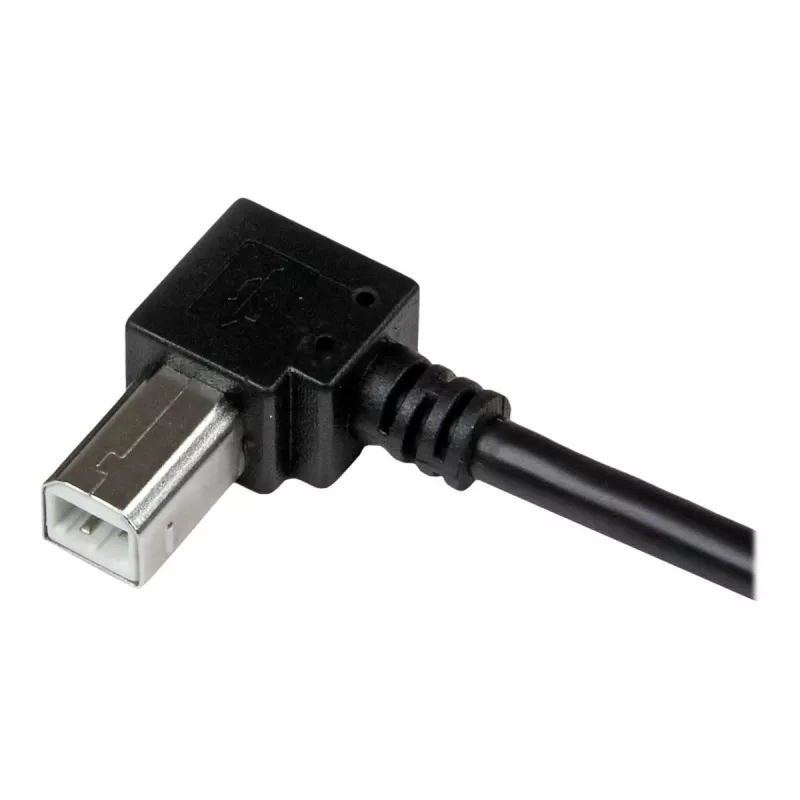 StarTech.com USBAB2MR cavo USB 2.0 da A a B ad angolo retto, maschio/maschio, 2 m, nero