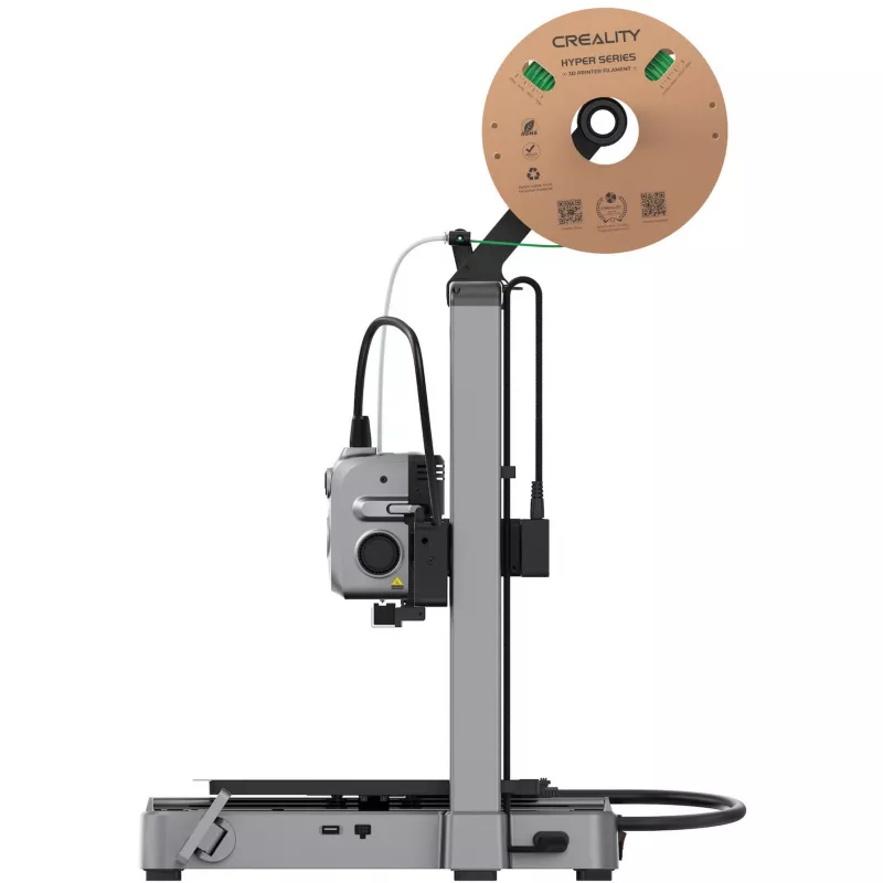Creality Hi 1001010510 stampante 3D, estrusore diretto, livellamento automatico, argento/nera