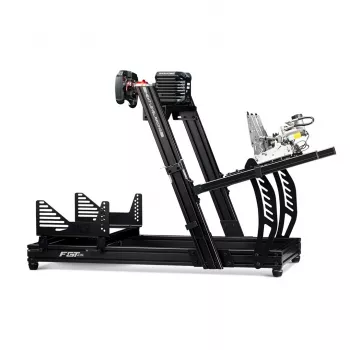Cockpit da racing Next Level Racing F-GT Elite Lite Wheelplate Edition altezza regolabile compatibile con setup Formula e GT