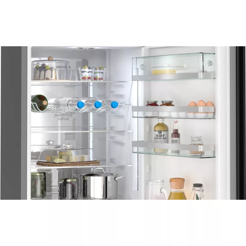 Frigorifero combinato Siemens KG39NSBBF a libera installazione 363 L, NoFrost, 33 dB, nero