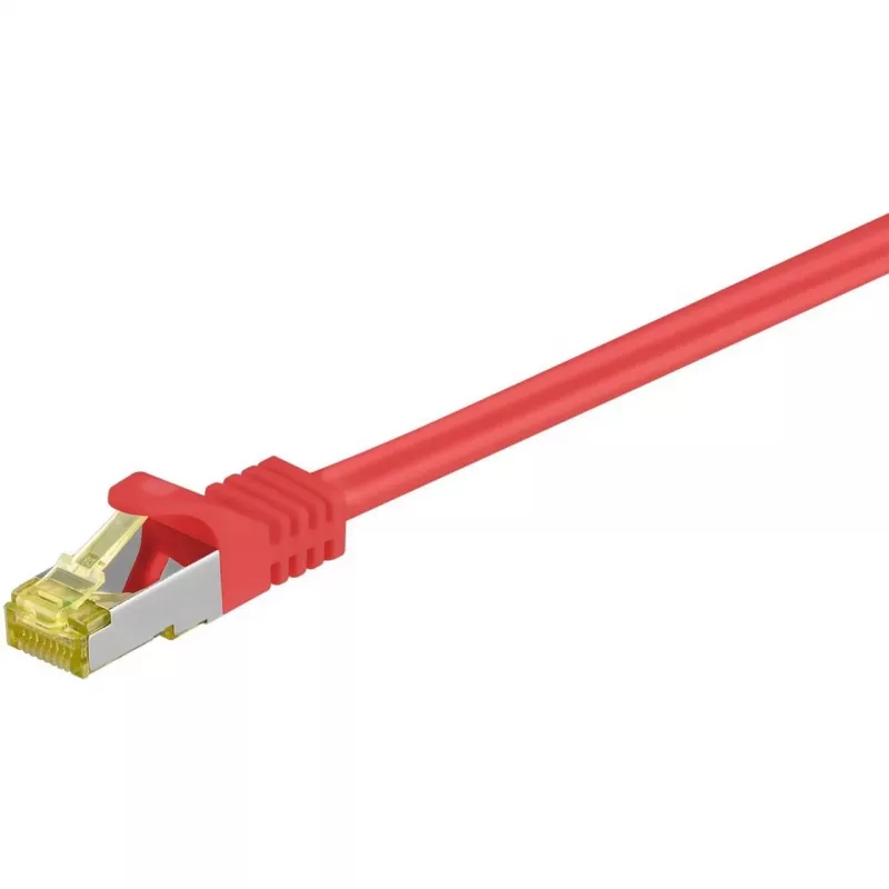 Cavo patch RJ45 Goobay CAT 6A S/FTP 500 MHz 2 m rosso