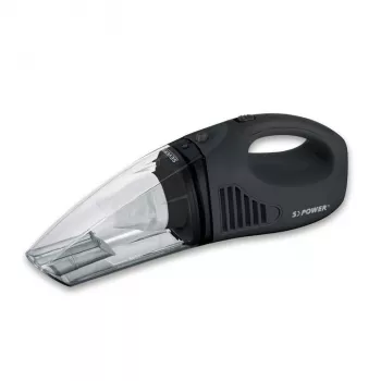 Severin HV 7963 aspirabriciole senza fili per solidi e liquidi, 7,4 V Li-Ion, cavo di ricarica per auto da 12 V, supporto a parete