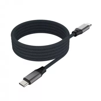 Cavo magnetico intrecciato USB-C su USB-C FIXED FIXDBM-CC12-GR, USB 2.0, 1,2 m, grigio