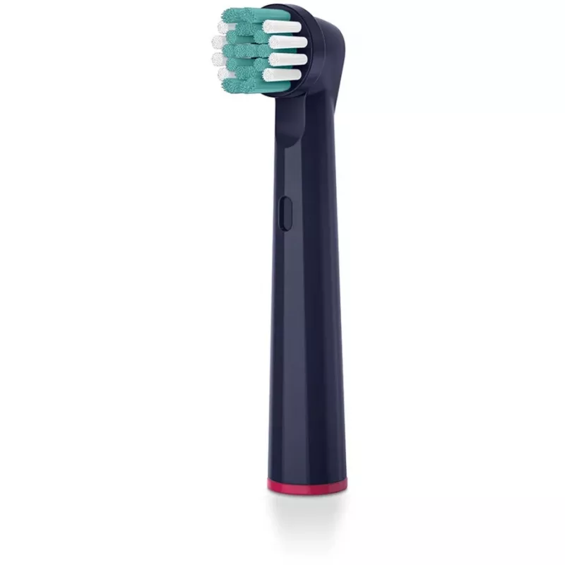 Beurer TB Clean Eco Green Planet testine spazzolino, blu scuro, confezione da 4