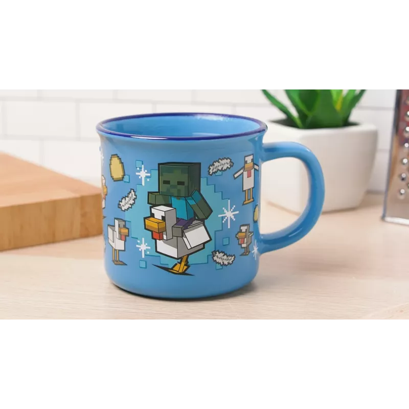 Paladone Minecraft Chicken Jockey Tazza a Cambio di Calore