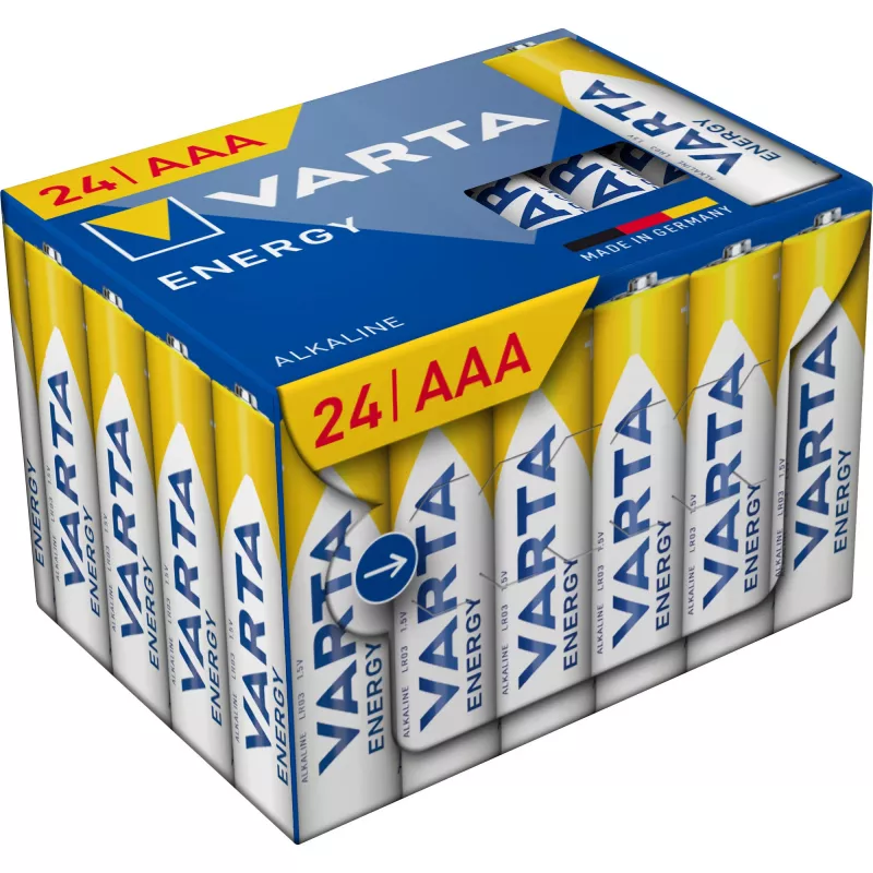 Batterie alcaline Micro (AAA) Varta ENERGY Cube confezione da 24 (MPN 4103229234)
