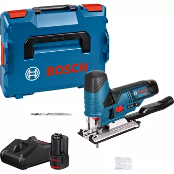 Seghetto alternativo a batteria GST 12V-70 Professional, 12 Volt (blu/nero, 2 batterie ricaricabili agli ioni di litio 3,0Ah, in L-BOXX)