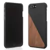 Custodia in legno e pelle Woodcessories EcoSplit per iPhone 7 Plus / 8 Plus — noce nero