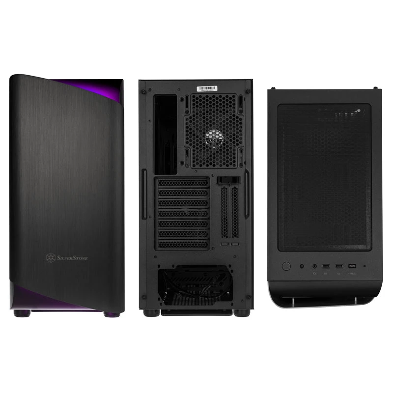 SilverStone Seta A1 Midi-Tower, vetro temperato - nero