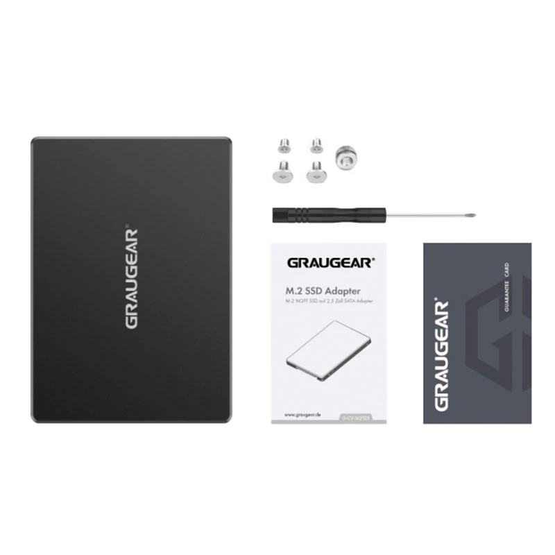 Kit di montaggio GRAUGEAR G-CV-M2T25 nero alluminio