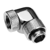 Alphacool Eiszapfen Connector Series - adattatore di montaggio angolare per sistema di raffreddamento a liquido - argento nichel