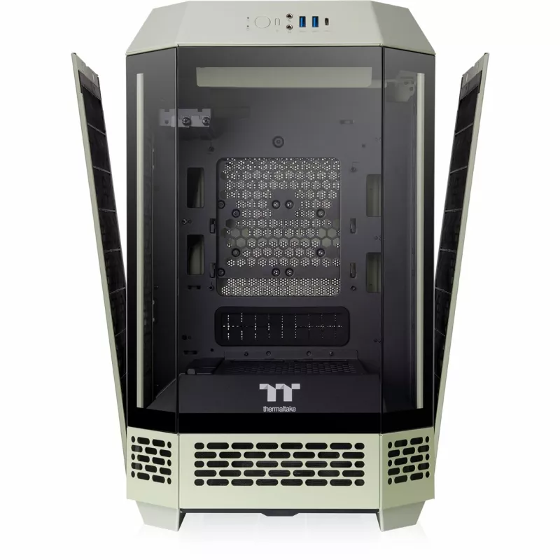 The Tower 250, case tower verde chiaro, vetro temperato