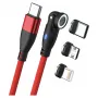 Cavo USB RealPower MagneticCharge 100 1 m USB-C rosso ricarica rapida