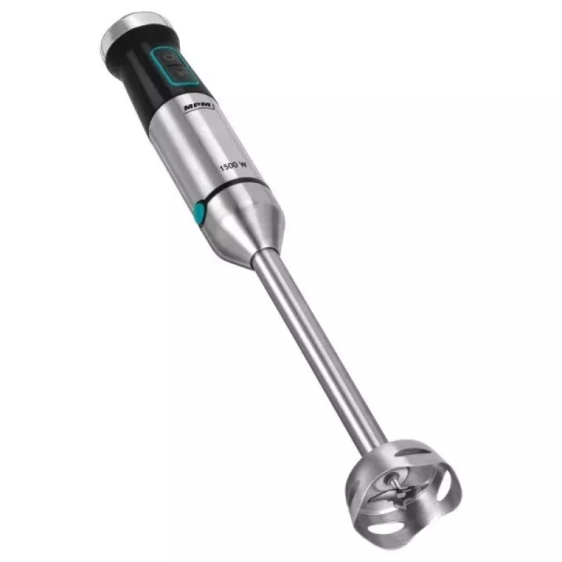 Frullatore a immersione MPM MBL-42M — 1500 W, corpo in acciaio inox, velocità variabile, turbo, accessori