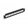 Patch panel Extralink 12 porte UTP 10 pollici case in metallo, nero