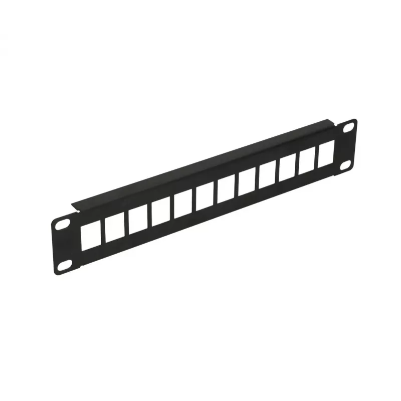 Patch panel Extralink 12 porte UTP 10 pollici case in metallo, nero