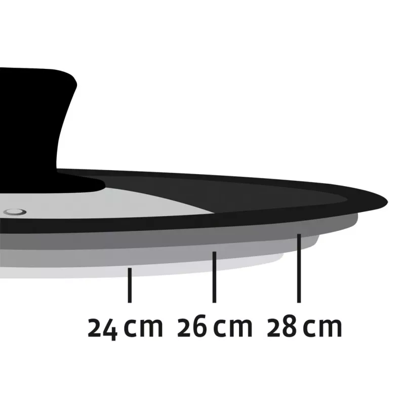 Hama 111545 coperchio per padella nero, trasparente