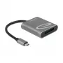 Lettore di schede DeLOCK 91741 USB 3.2 Gen 1 Type-C nero grigio