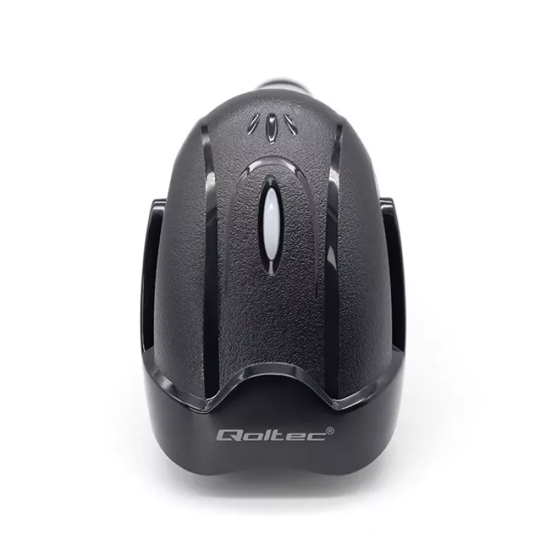 Lettore di codici a barre wireless QOLTEC 50856 – palmare 1D & 2D senza fili, interfaccia USB, case in ABS, 170×62×100 mm, 203 g