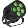 Faro LED PAR da palco EUROLITE Silent Par 6 QCL Floor RGBW 6x4W, faro PAR compatto da terra