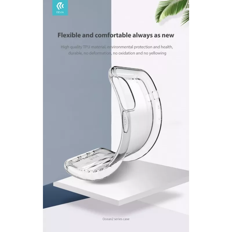 Custodia protettiva Devia Ocean2 Serie per iPhone 11 Pro, trasparente, design sottile trasparente