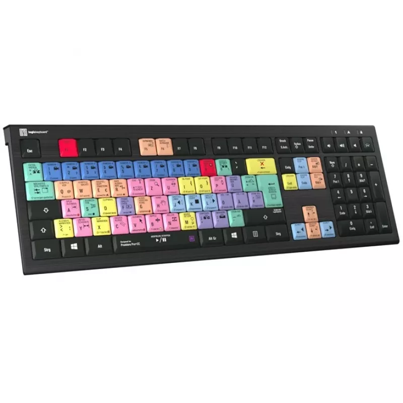 Logickeyboard Adobe Premiere Pro CC ASTRA 2 tastiera retroilluminata tedesco (LKB-PPROCC-A2PC-DE)