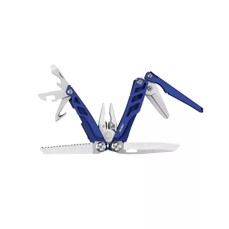 Multitool Nextool FLAGSHIP Pro NE20271 16-in-1 coltello pieghevole multitool, lame in acciaio inox, blu, 11 cm da chiuso
