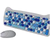 Set tastiera e mouse wireless CANYON HSET-W6 Kitty Edition AAA AA blu