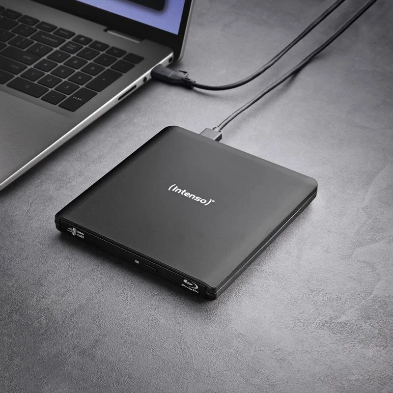 Intenso EOD 500BD Slim masterizzatore Blu-ray esterno, USB 3.2 Gen 1, nero