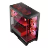 Case per PC MODECOM Volcano SPACE APEX ARGB Midi Tower, vetro temperato, USB-C, supporta ATX/microATX/Mini-ITX, GPU fino a 430 mm, dissipatore CPU fino a 180 mm
