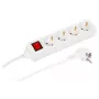 Microconnect MC-GRU0043WS Prolunga elettrica 3 m 4 prese AC interni bianco