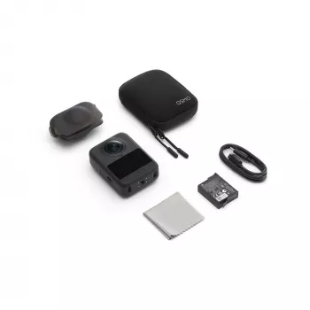 Action camera DJI Osmo 360 Standard Combo — 8K Ultra HD, 120 MP CMOS, 240 fps, stabilizzazione elettronica, display 2