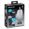 Mouse wireless DEFENDER Stix GM-009 RF — ottico 3200 DPI, 6 tasti, ambidestro, USB RF, a batteria, bianco