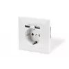 Presa di sicurezza da incasso Digitus DA-70613 con 2 porte USB