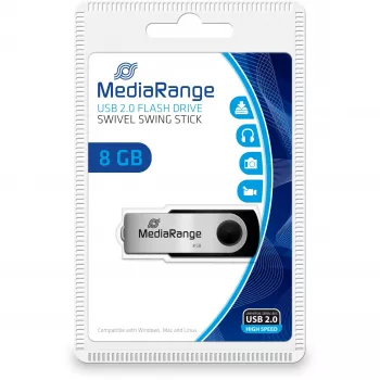 Chiavetta USB MediaRange 8 GB USB Type-A Micro-USB MR908