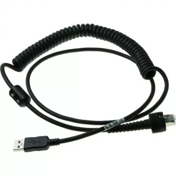 Datalogic - cavo USB - USB - IP67 - 2,4 m - a spirale - per PowerScan PD9630-DC, PD9630-HP, PD9630-SR, PM9600