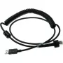 Datalogic - cavo USB - USB - IP67 - 2,4 m - a spirale - per PowerScan PD9630-DC, PD9630-HP, PD9630-SR, PM9600