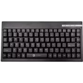 Tastiera USB con filo GETT CleanType Easy Basic Compact — layout tedesco QWERTZ, nero