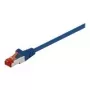Wentronic Goobay cavo patch CAT 6, S/FTP (PiMF), blu, 7,5 m - LSZH senza alogeni, rame (68271)