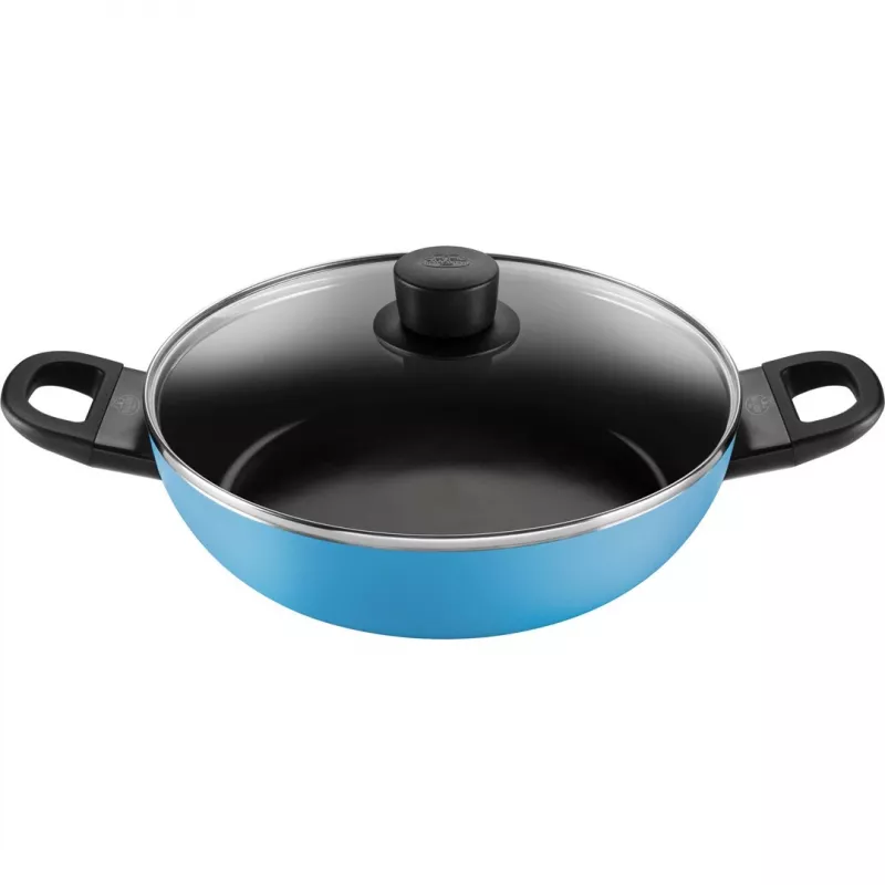 Padella profonda Ballarini CAPRERA 28 cm con coperchio, blu