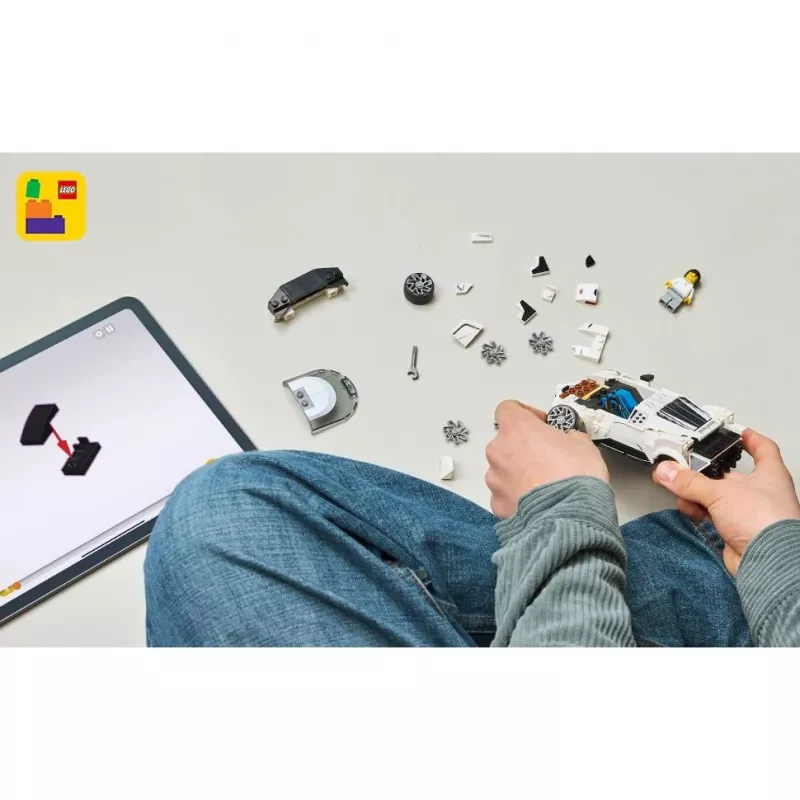 Set giocattolo da costruzione LEGO Bugatti Centodieci Speed Champions 77240 – 291 pezzi, 1 minifigure, da 9 anni