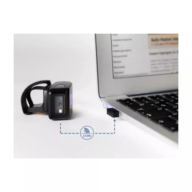 DeLOCK dongle USB lettore di codici a barre wireless 2,4 GHz nero USB A