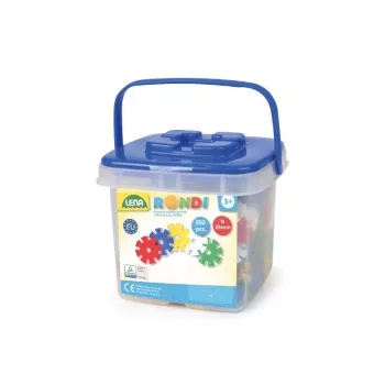 Set da costruzione Lena Rondi 25 secchielli 550 pezzi per bambini dai 3 anni