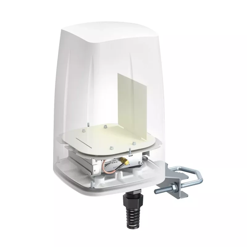 QuWireless QuSpot A140S-A antenna LTE omnidirezionale per Teltonika TRB140, PoE/LAN, 4 dBi, IP67, bianca