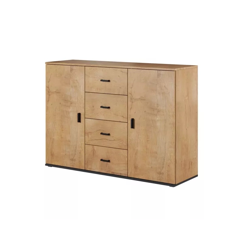 Cama sideboard soggiorno UNI rovere lefkas/nero